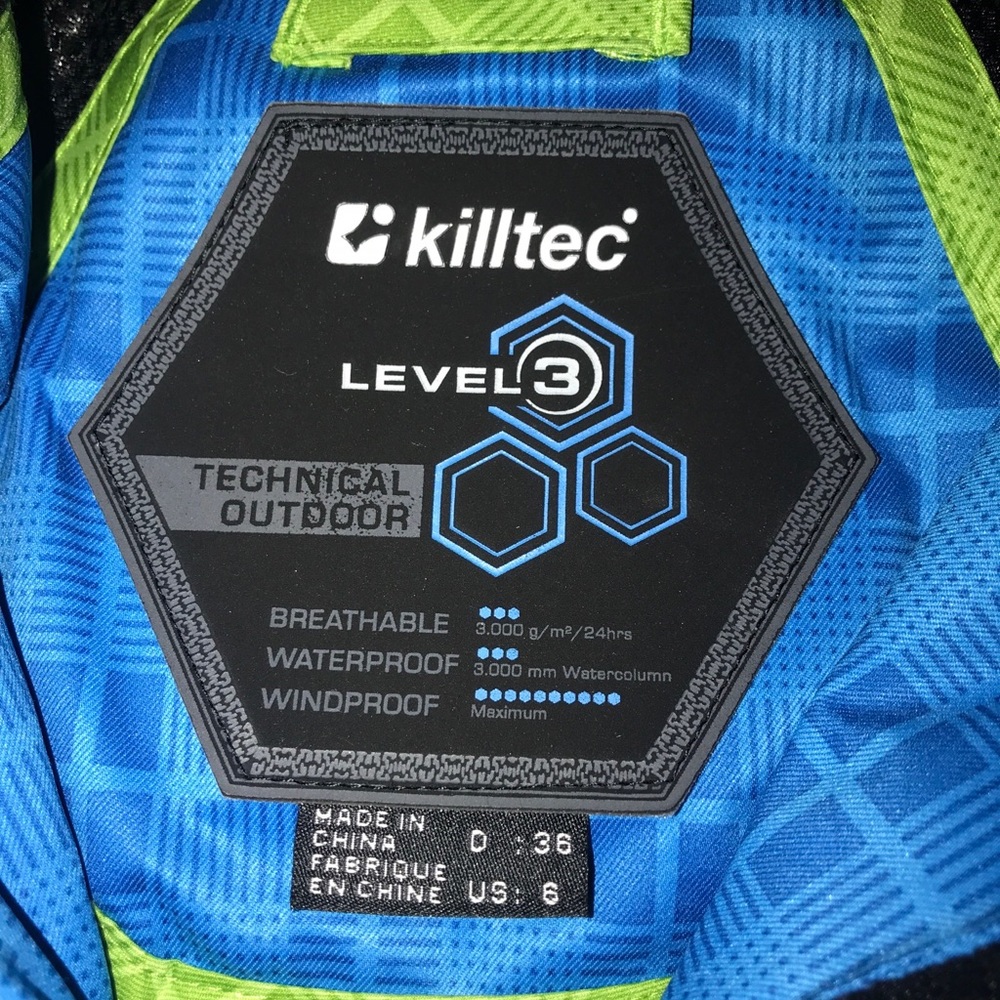 Killtec Level 3 Ski Jacket Euc Blue Plaid Gorgeous - image 3